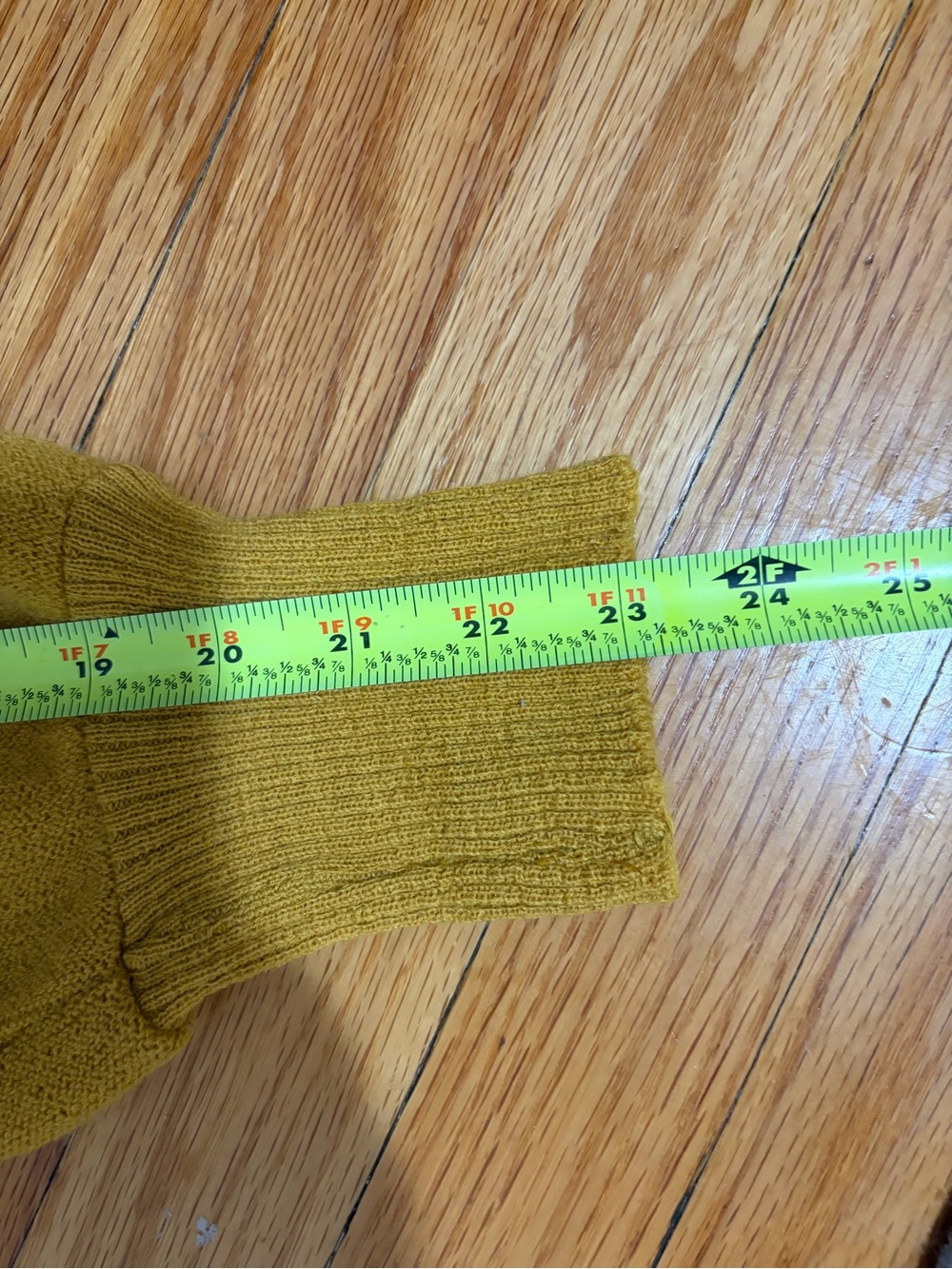 VTG 60s Arnold Palmar Robert Bruce Alpaca Wool Mustard Cardigan Sweater M Men - Picture 11 of 14
